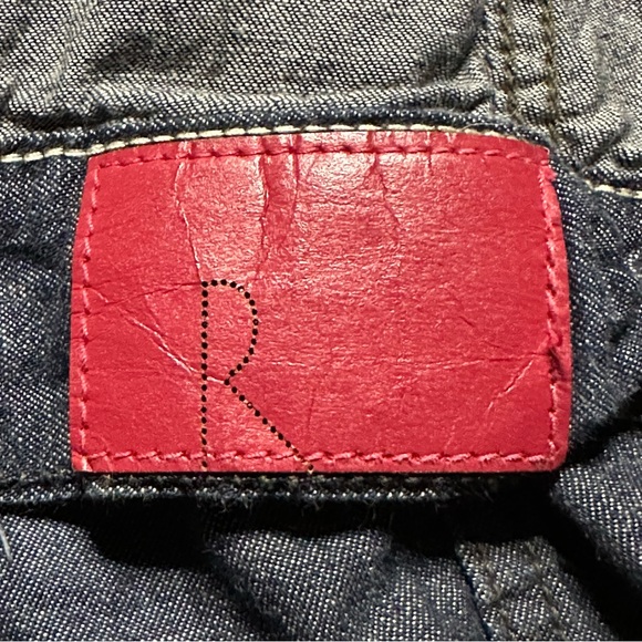 Vintage Gap (Product) Red Lightweight Denim Jacket Size Small - Picture 5 of 7